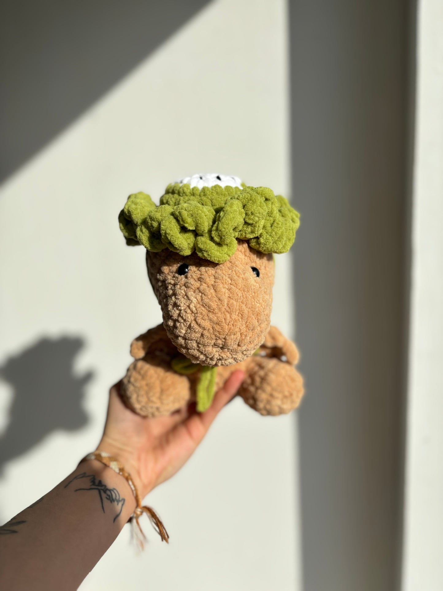🥝 Dino Kiwi au Crochet – Le Copain Végétal Doux et Rigolo 🦕