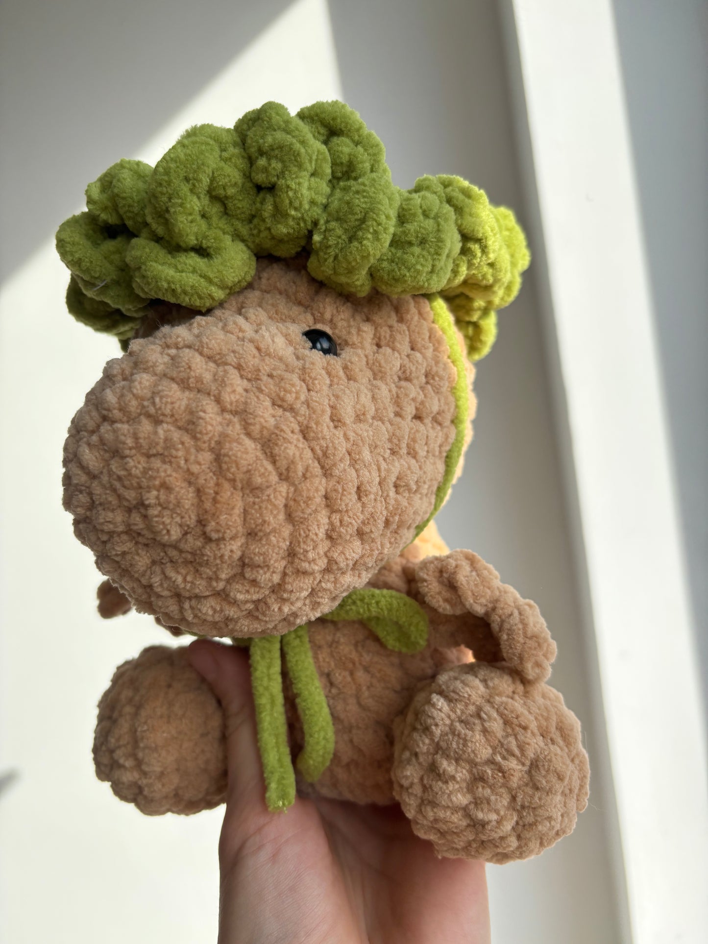 🥝 Dino Kiwi au Crochet – Le Copain Végétal Doux et Rigolo 🦕