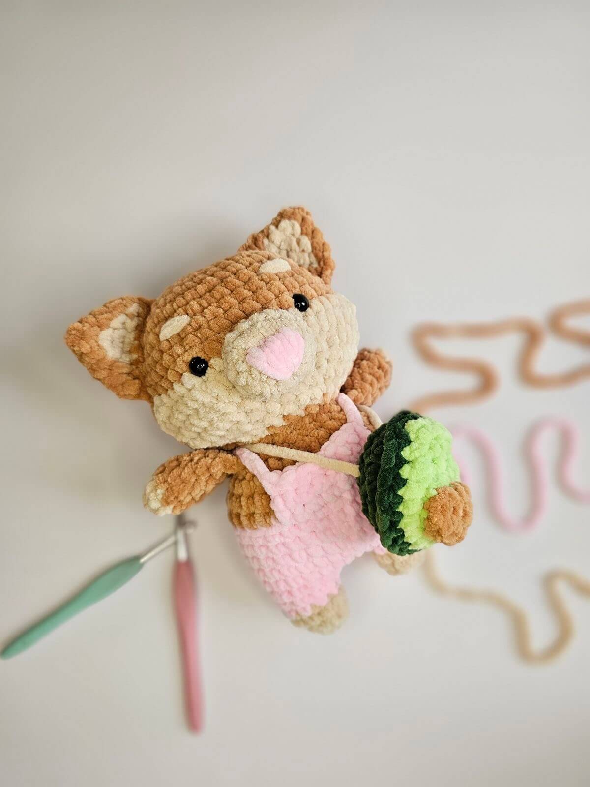 Peluche chien fait main