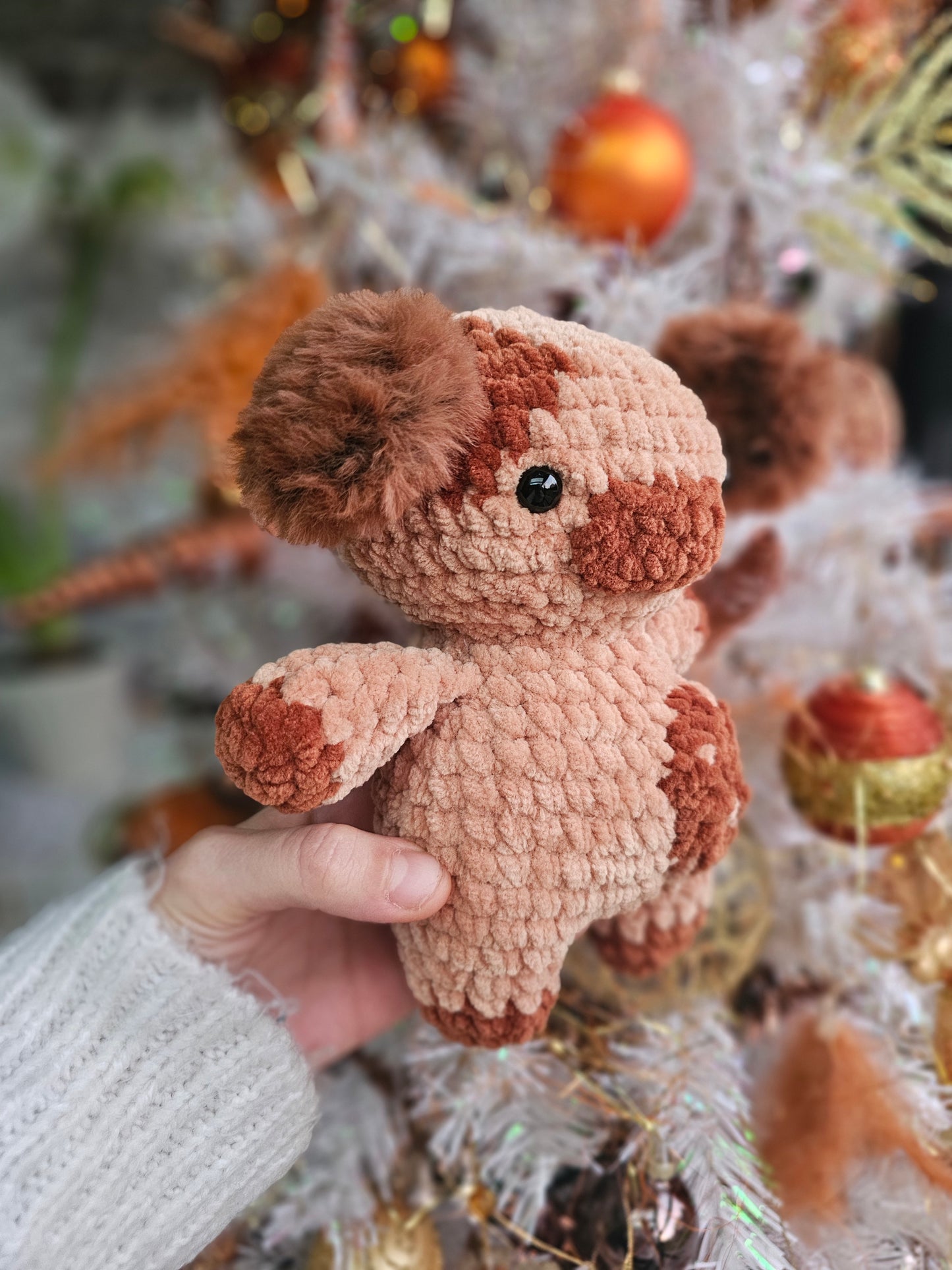 Peluche vache cookie fait main