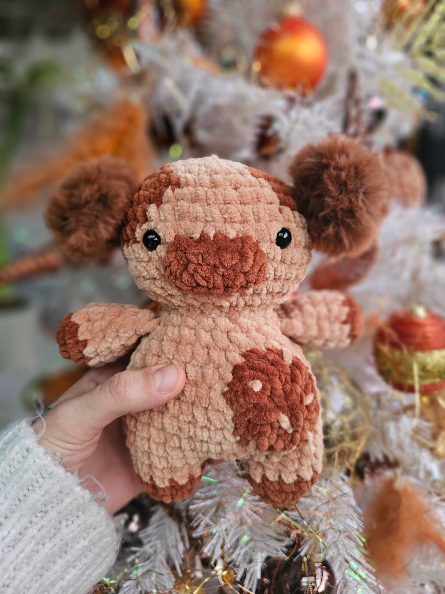 Peluche vache cookie fait main