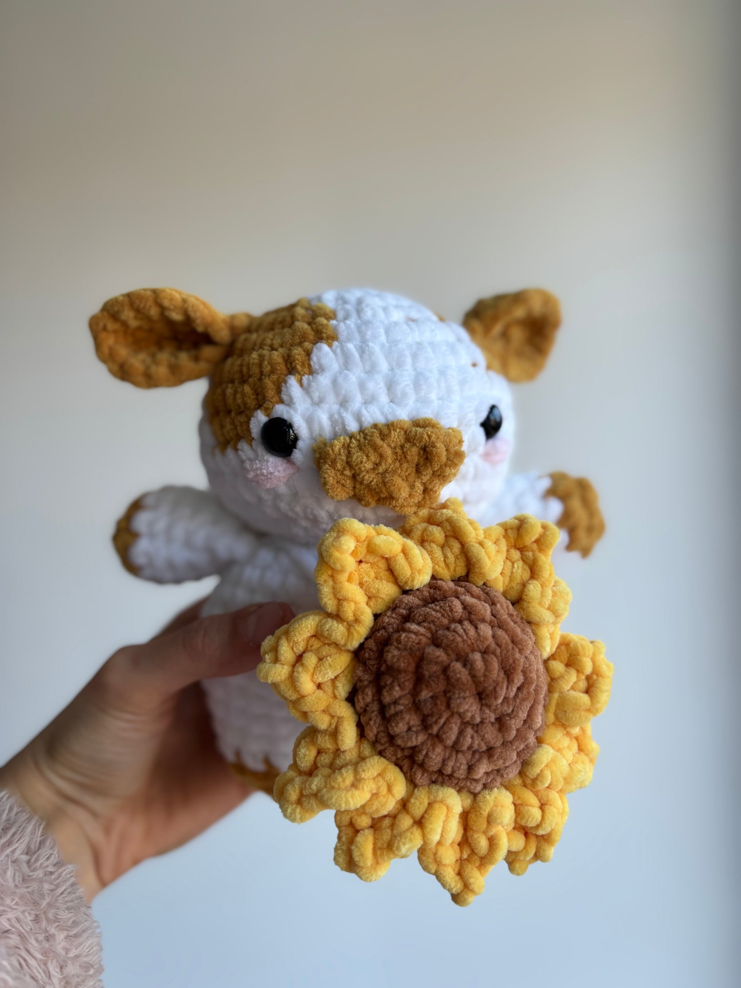 Peluche Vache tournesol