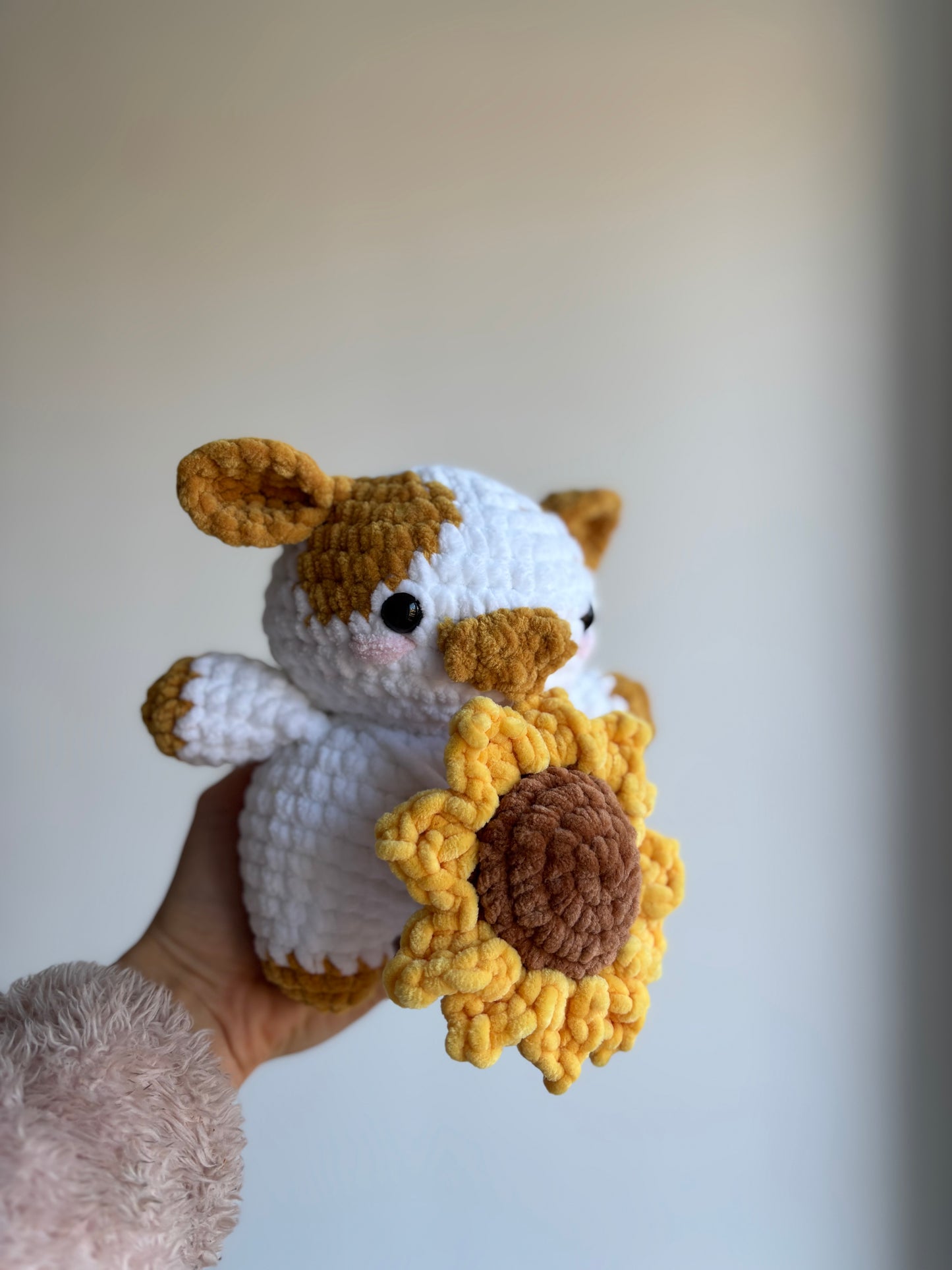Peluche Vache tournesol