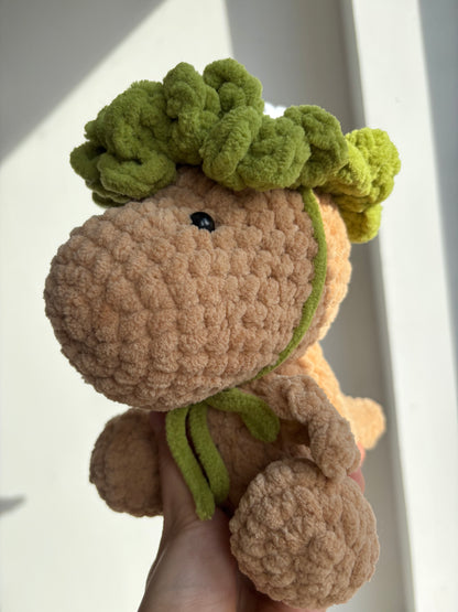 🥝 Dino Kiwi au Crochet – Le Copain Végétal Doux et Rigolo 🦕