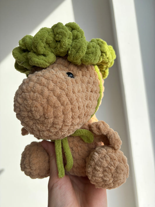 🥝 Dino Kiwi au Crochet – Le Copain Végétal Doux et Rigolo 🦕